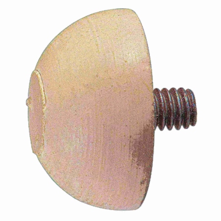 Midwest Fastener #8-32 x 3/4" Rubber Coarse Thread Male Spherical Bumper Mount 2PK 930867